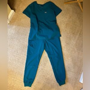 Teal Scrub Set